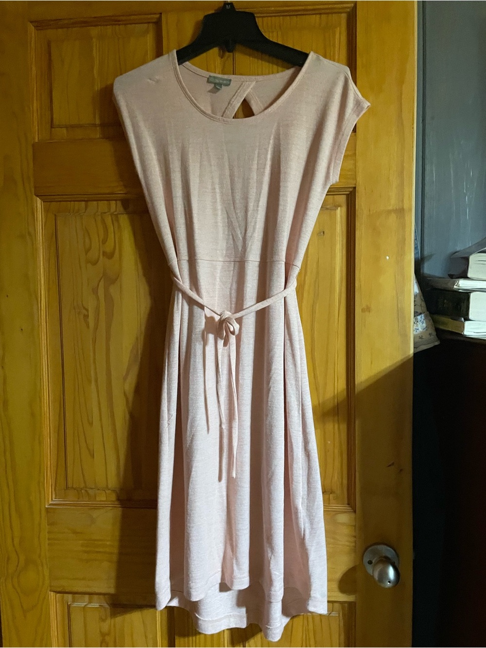 Talbots Soft Blush Belted Midi Dress